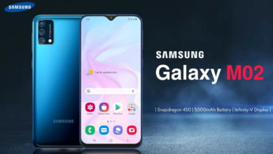 Samsung Galaxy M02 profile